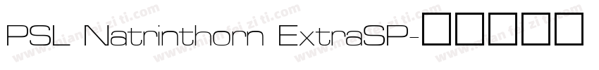 PSL Natrinthorn ExtraSP字体转换